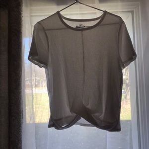 White Hollister shirt!